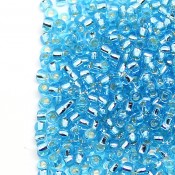 Японский Бисер TOHO Аквамарин aquamarine внутр. серебр. [23]