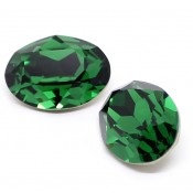 Round Stones Swarovski (Ювелирные кристаллы Сваровски) Овал Сваровски цвет Dark moss green