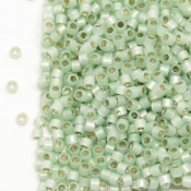 Японский Бисер MIYUKI Delica Silver Lined Light Moss Opal [DB1454]