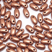  Чешские бусины Ризо Matte metallic copper (01770AL)