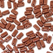  Чешские бусины Bricks Opaque Umber (13600)