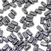  Чешские бусины Bricks Hematite (L23980)