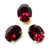  Овалы Swarovski 4128 в цапах Siam