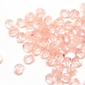 Чешские граненые (стеклянные) бусины fire polished Граненые бусины rosaline розалин