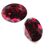 Round Stones Swarovski (Ювелирные кристаллы Сваровски) Овал Сваровски цвет Siam (Красный)
