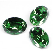 Round Stones Swarovski (Ювелирные кристаллы Сваровски) Oval Swarovski Fern Green