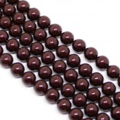 Round Pearl Swarovski (Круглый жемчуг Сваровски) 5810 Жемчуг Сваровски (Pearl) Maroon