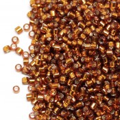 Японский Бисер MIYUKI Delica Silver lined Amber DB144