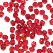 Чешские граненые (стеклянные) бусины fire polished Граненые бусины сиам-рубин