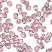 Чешские граненые (стеклянные) бусины fire polished Граненые бусины аметист