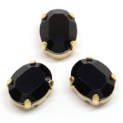  Овалы Swarovski 4128 в цапах Jet