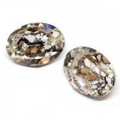 Round Stones Swarovski (Ювелирные кристаллы Сваровски) Овал Сваровски цвет Gold Patina