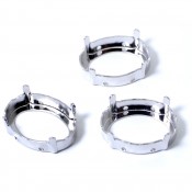 Round Stones Swarovski (Ювелирные кристаллы Сваровски) Касты (оправы) для Oval 4120 18х13мм