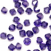 Биконусы Preciosa Чешские биконусы Deep Tanzanite
