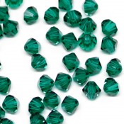 Биконусы Preciosa Чешские биконусы Emerald изумруд