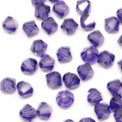 Биконусы Preciosa Чешские биконусы Tanzanite танзанит