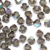 Биконусы Preciosa Чешские биконусы Black Diamond AB
