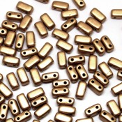  Чешские бусины Bricks Matte Metallic Flax (K0171JT)
