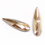Round Stones Swarovski (Ювелирные кристаллы Сваровски) Капли Сваровски 4331 цвет Golden Shadow